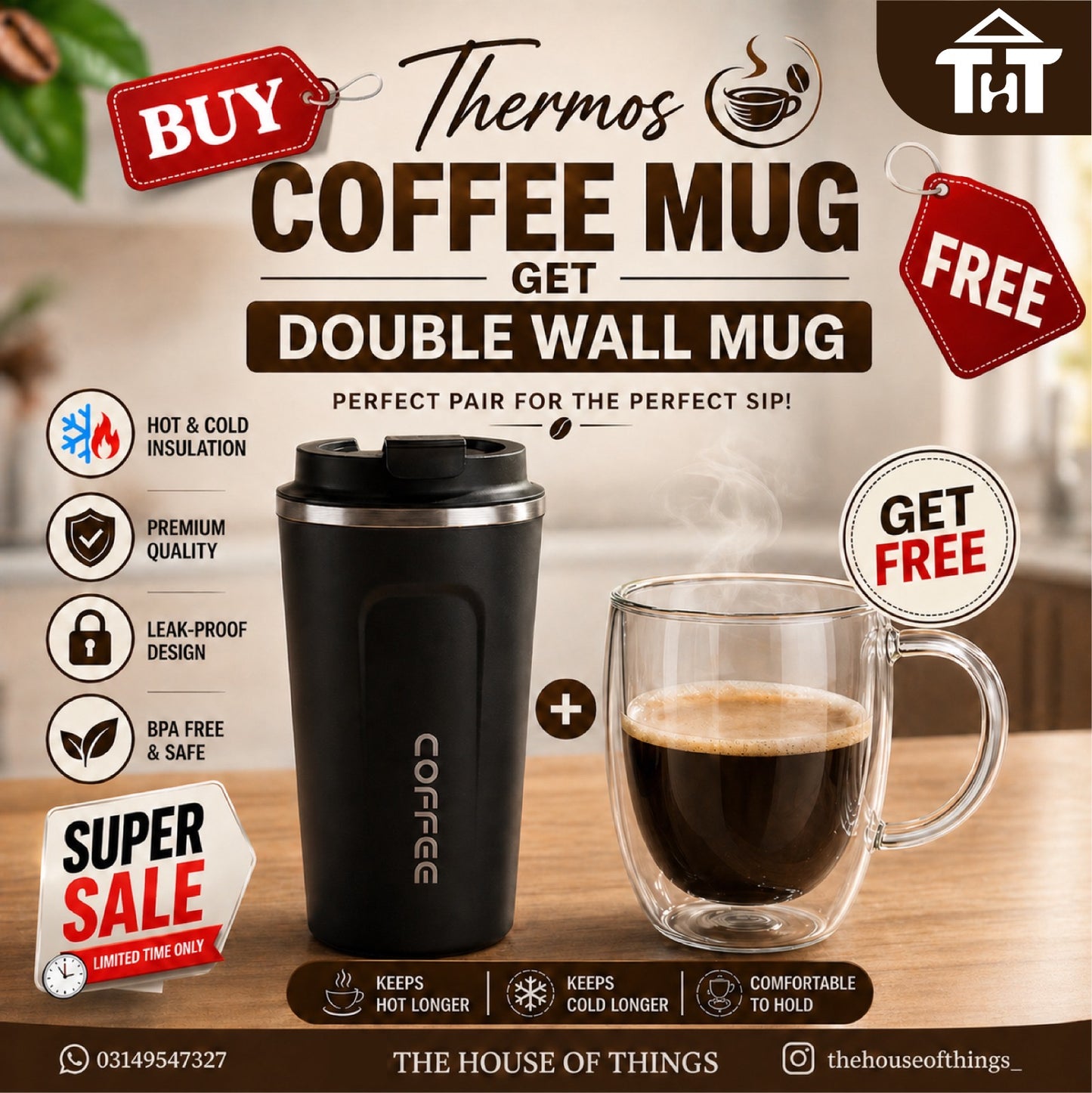 Buy Thermos Coffee Mug Grt Double Wall Mug