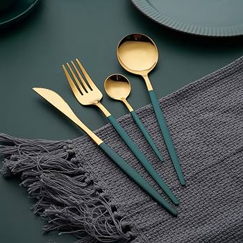 24 Pcs Luxury Round Cutlery Set