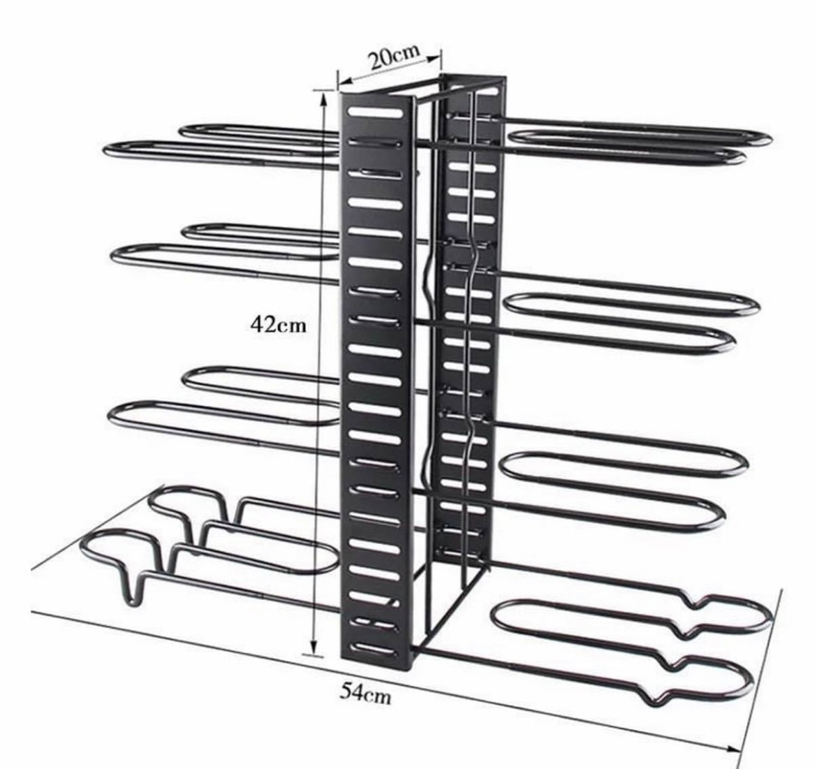 Pot Rack Organizer 8 Tiers