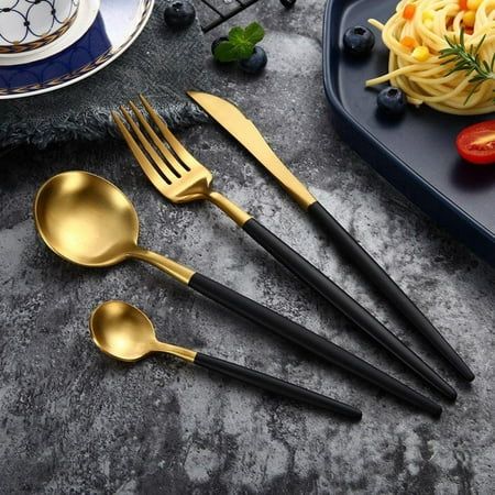 24 Pcs Luxury Round Cutlery Set