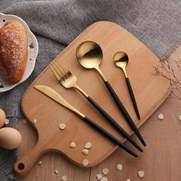 24 Pcs Luxury Round Cutlery Set